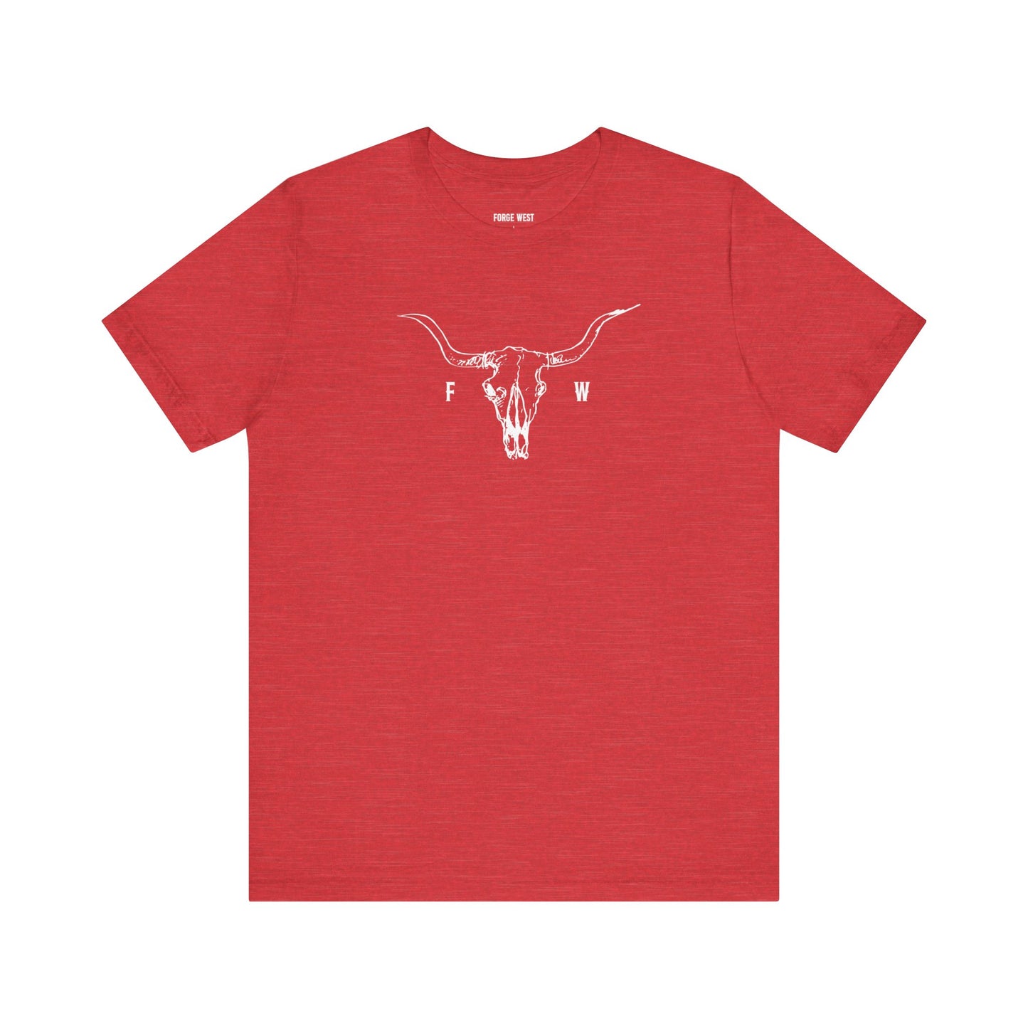 White FW Skull Sketch T