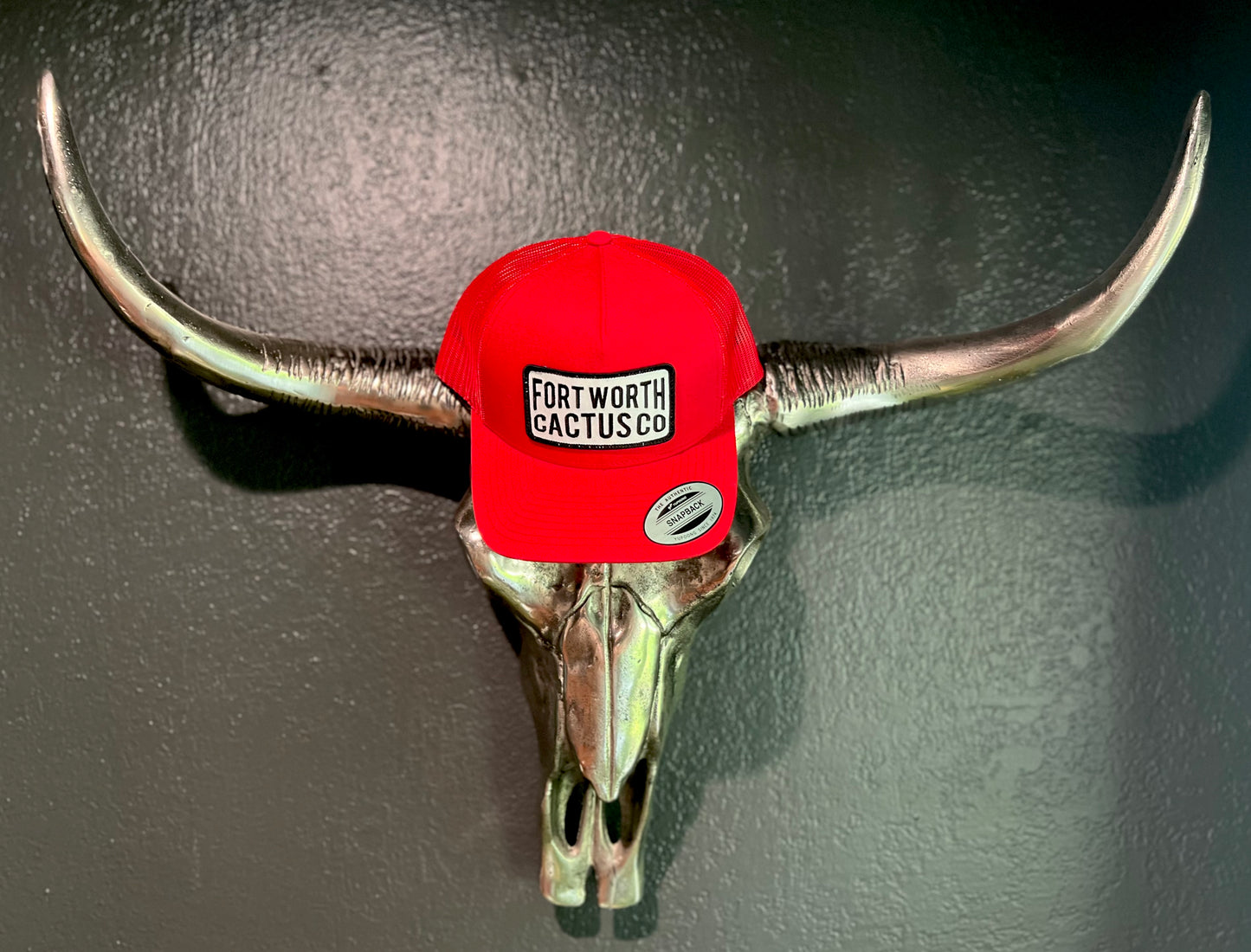 Fort Worth Cactus Red Trucker Hat