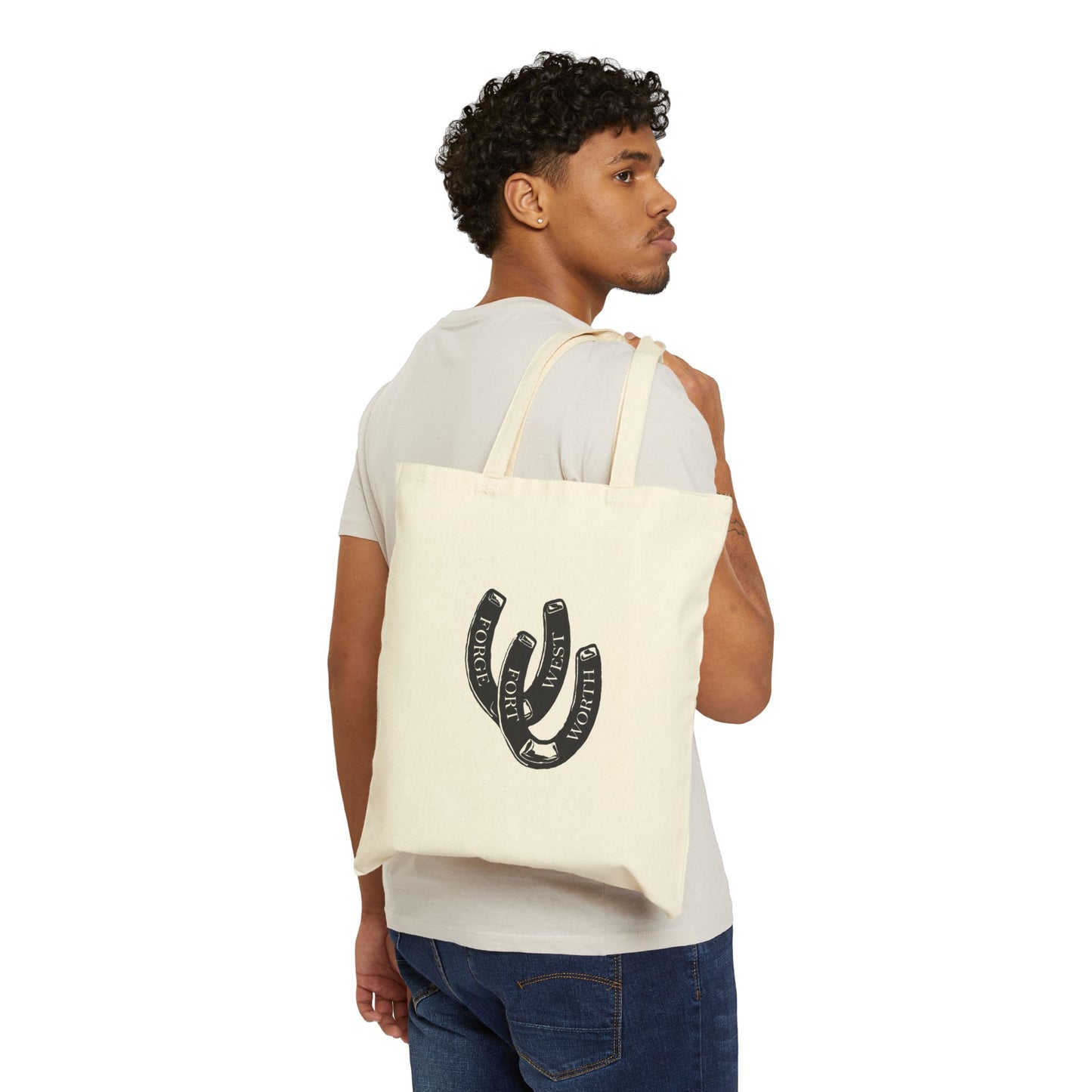 Horseshoe Cotton Canvas Tote Bag