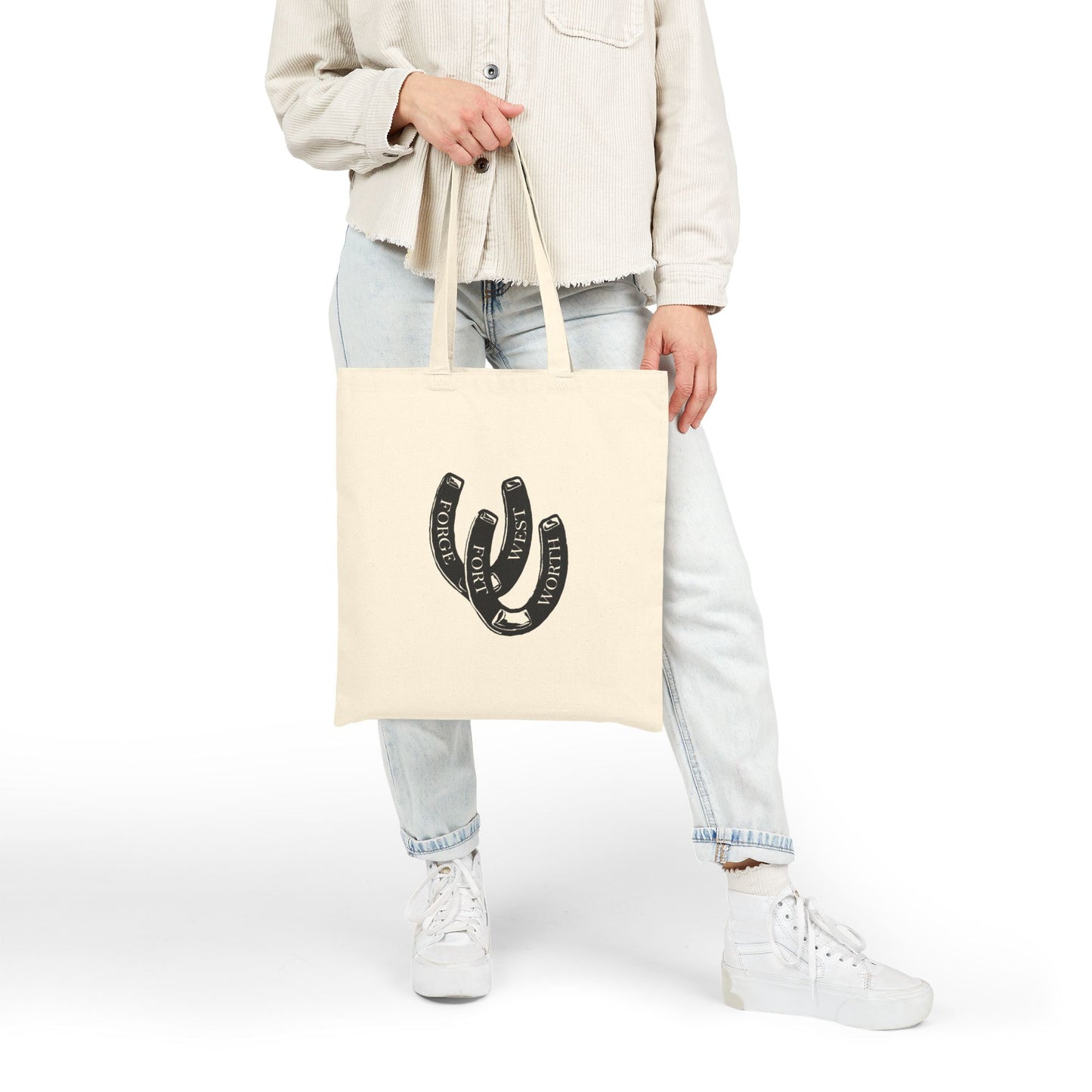 Horseshoe Cotton Canvas Tote Bag