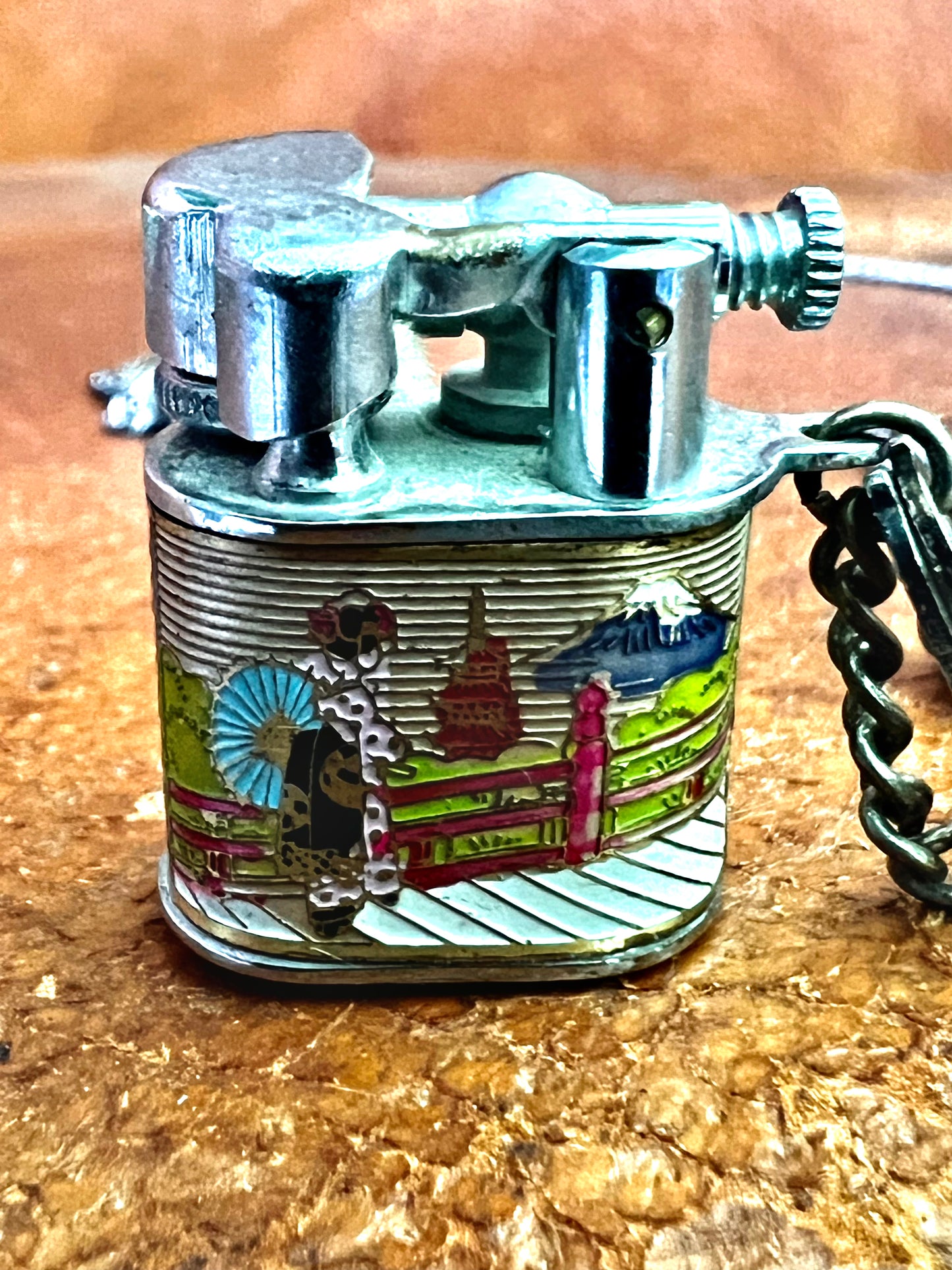 1940's Vintage Graphic Mini Lighter Necklace