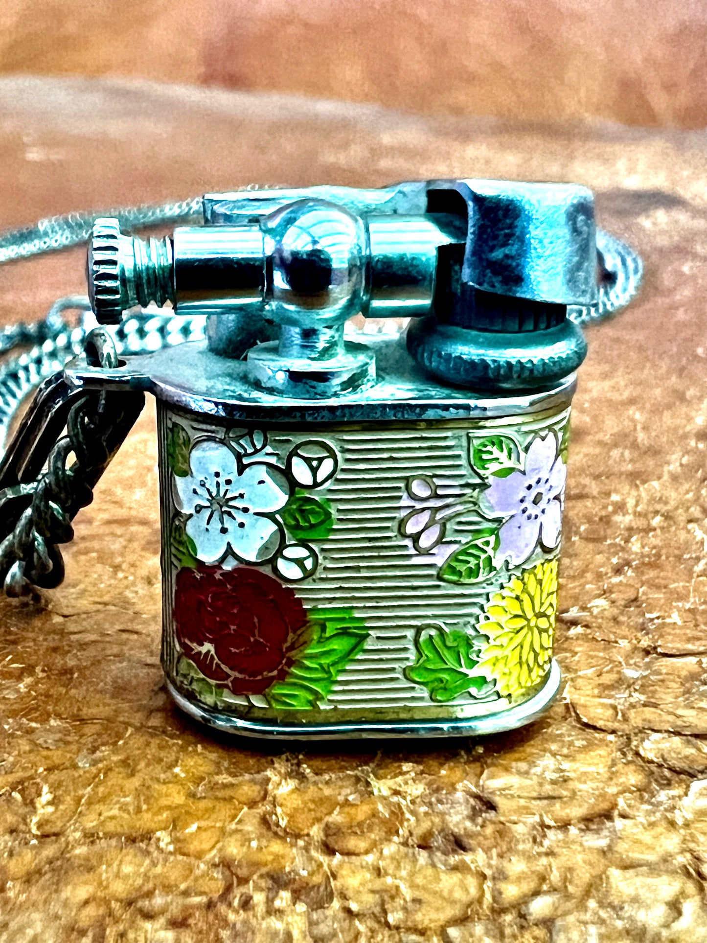 1940's Vintage Graphic Mini Lighter Necklace