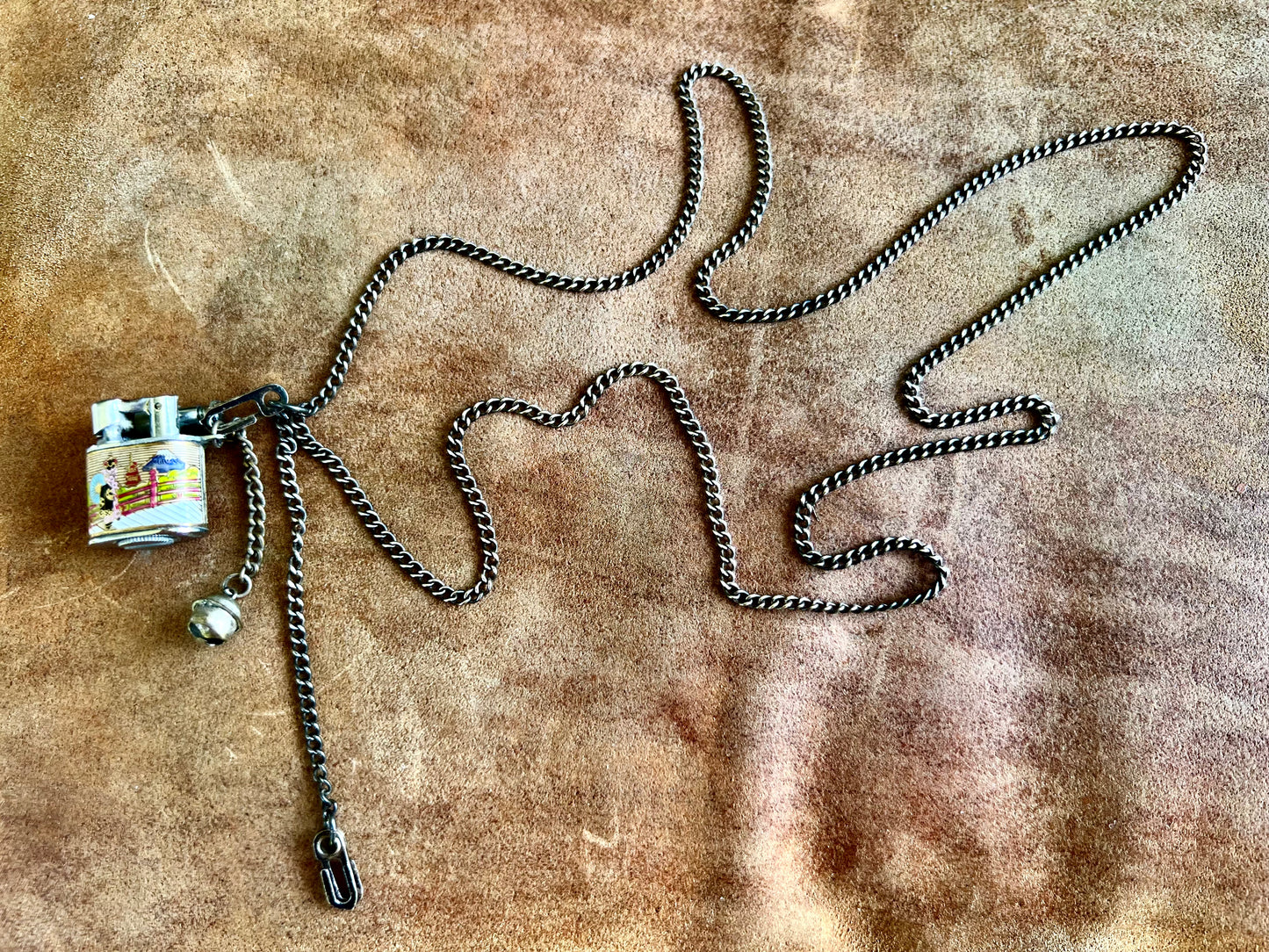 1940's Vintage Graphic Mini Lighter Necklace