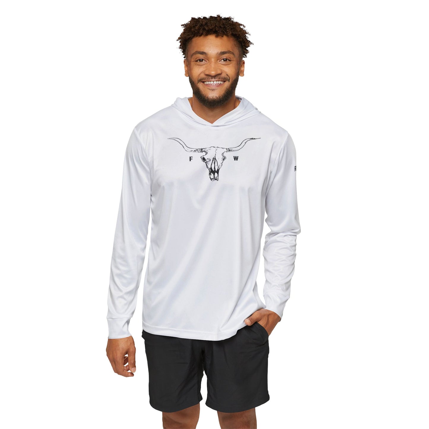 Cowskull Men's Warmup Hoodie White