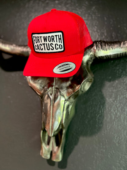 Fort Worth Cactus Red Trucker Hat