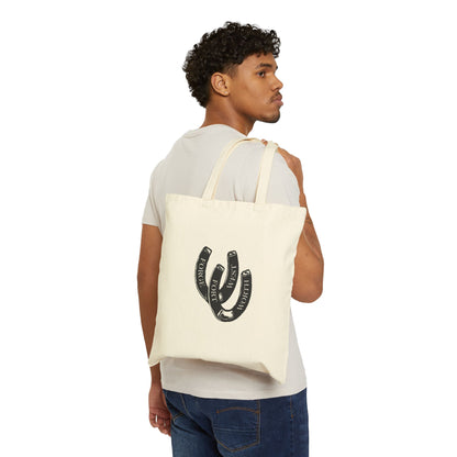 Horseshoe Cotton Canvas Tote Bag