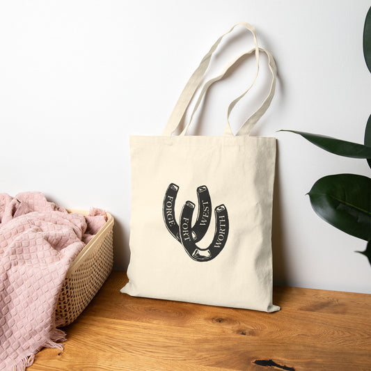 Horseshoe Cotton Canvas Tote Bag