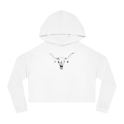 Cowskull Women’s Cropped Hooded Sweatshirt