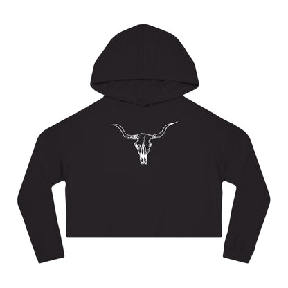 Cowskull Women’s Cropped Hooded Sweatshirt