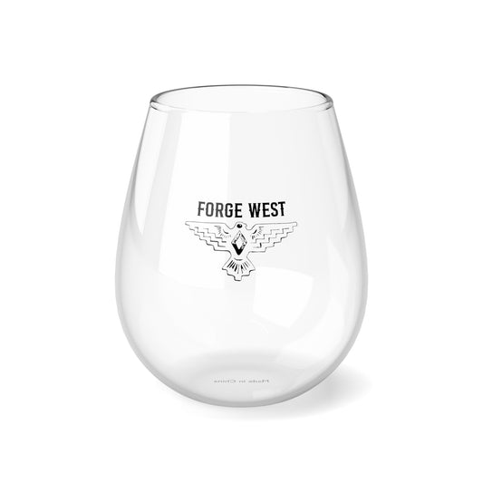 Thunderbird Stemless Wine Glass, 11.75oz