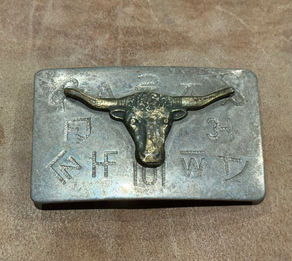 Vintage Longhorn Belt Buckle
