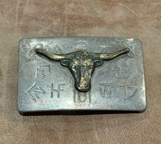 Vintage Longhorn Belt Buckle