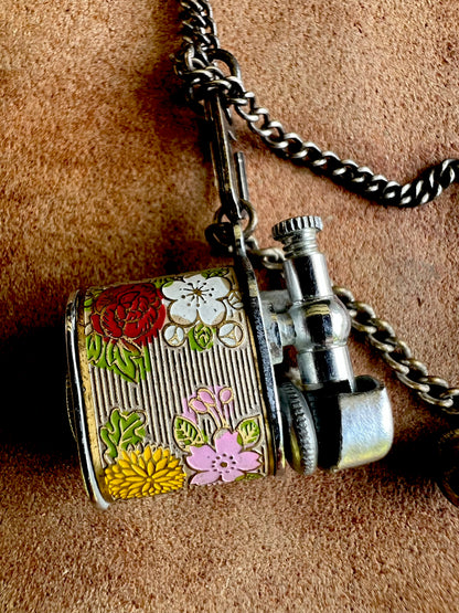 1940's Vintage Graphic Mini Lighter Necklace