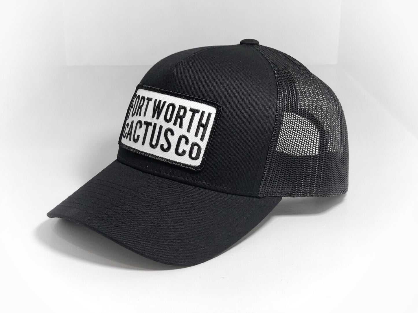 Fort Worth Cactus Black Trucker Hat