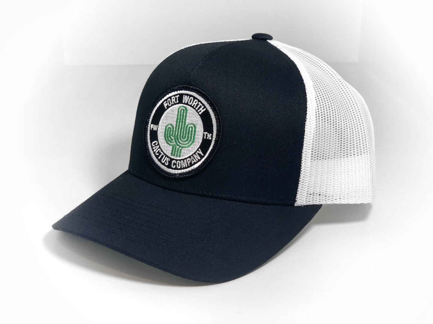 Fort Worth Cactus B&W Trucker Hat